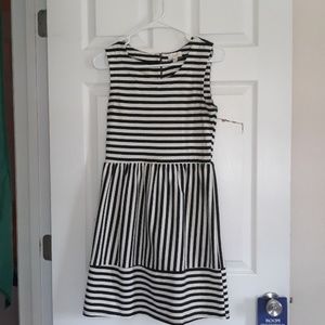 Black and White Striped Dress